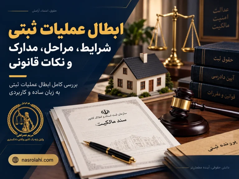 ابطال عملیات ثبتی