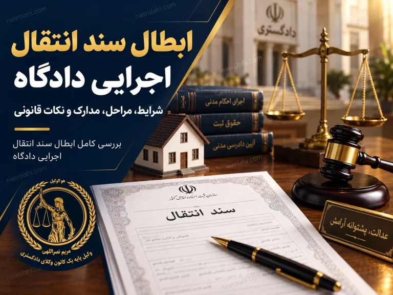 ابطال سند انتقال اجرایی دادگاه